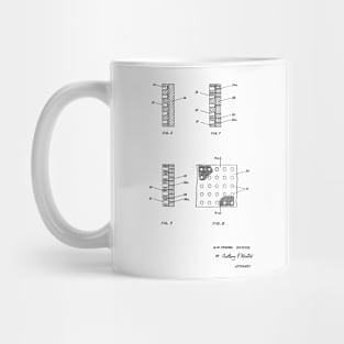 Lined Articles Vintage Patent Hand Drawing Mug